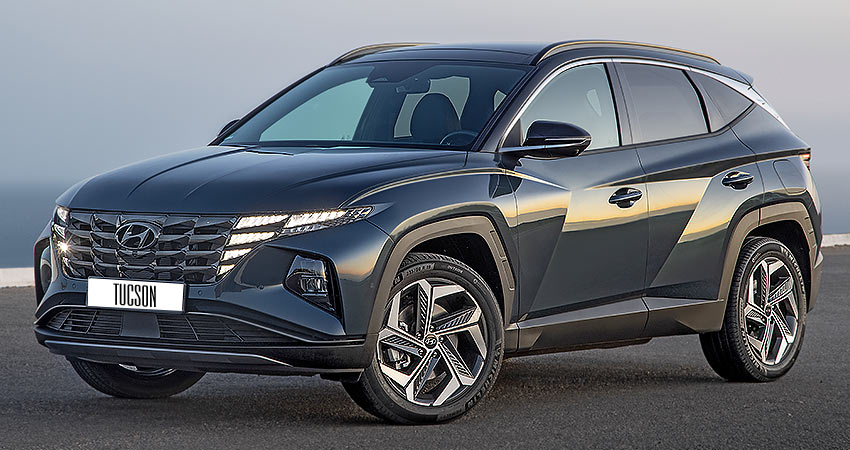 Hyundai Tucson 2021 года с бензиновым двигателем 1.6 литра