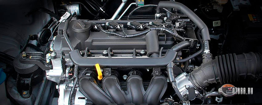 Мотор Киа Рио 4 1.4 литра G4LC под капотом.