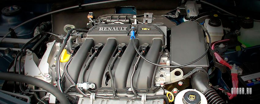 Мотор Рено Сандеро 1 K4M под капотом.