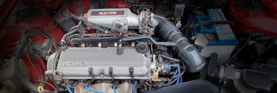 1.6-литровый бензиновый силовой агрегат Mazda B6 под капотом Мазда 323.