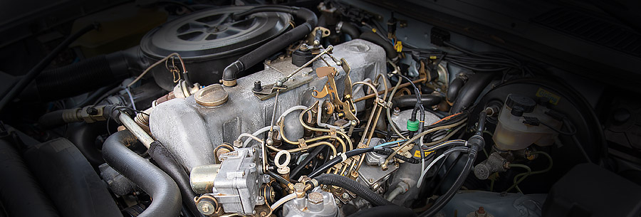 3.0-литровый дизельный силовой агрегат Mercedes OM617 под капотом Мерседес 300 Д.