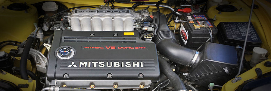 2.0-литровый бензиновый силовой агрегат Mitsubishi 6A12 под капотом Митсубиси Галант.