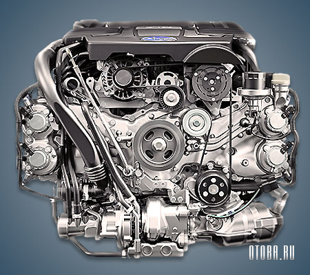 2.0-литровый бензиновый мотор Субару FA20F фото.