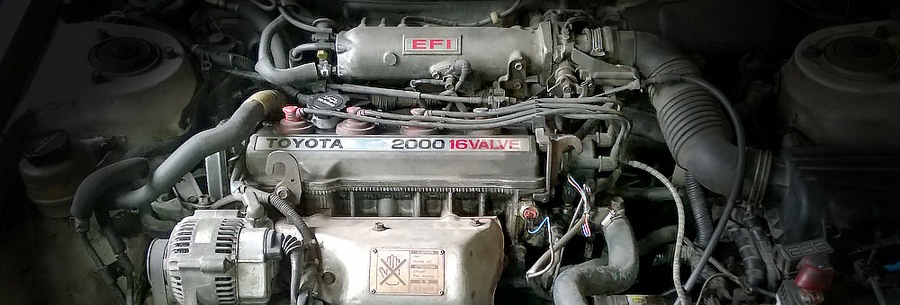 2.0-литровый бензиновый силовой агрегат Toyota 3S-FE под капотом Тойота Калдина.
