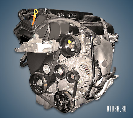 1.6-литровый бензиновый двигатель VW AUS вид сбоку.