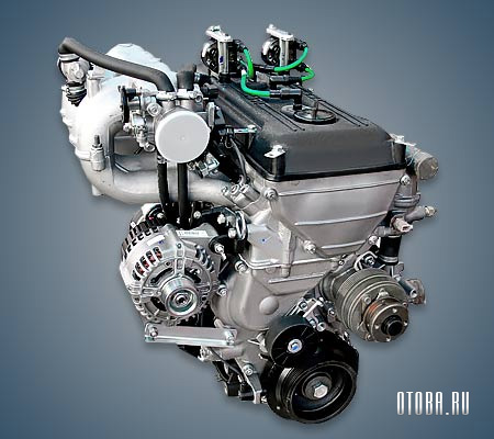 2.5-литровый бензиновый двигатель ЗМЗ-405 вид сзади.