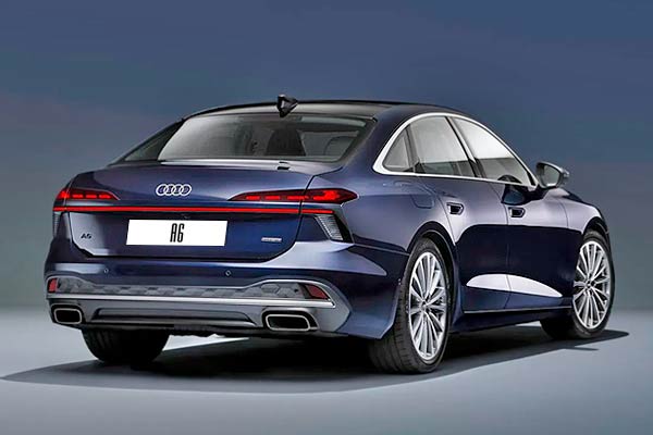 Sedan Audi A6 C9 (4L) вид сзади