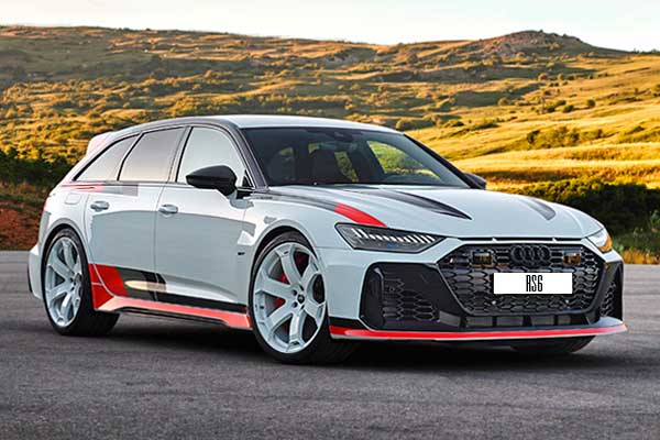 Универсал Ауди RS6 C8 (4K) рестайлинг вид спереди