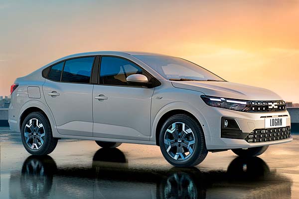 Седан Дачия Логан 3 (LJI) второй рестайлинг вид спереди