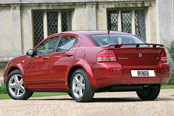 Седан Dodge Avenger 1 (JS) вид сзади дорестайлинговая версия