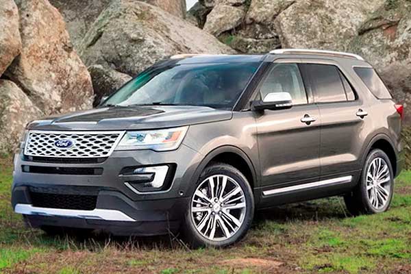 Внедорожник Ford Explorer 5 (U502) первый рестайлинг вид спереди