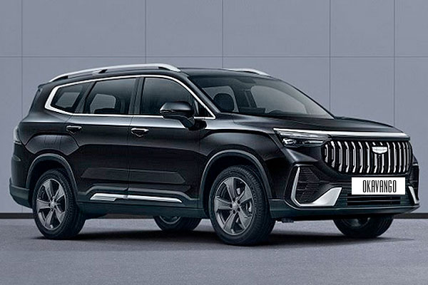 Кроссовер Geely Okavango 1 (VX11) второй рестайлинг вид спереди