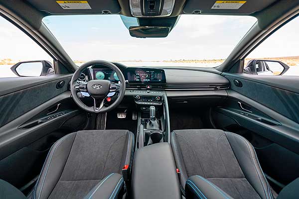 Sedan Hyundai Elantra 7 N (CN7) до обновления интерьер