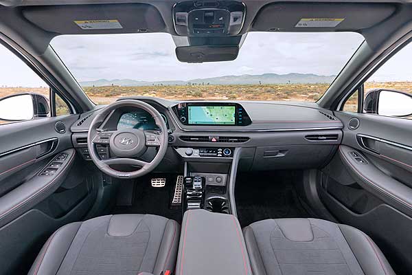 Седан Хендай Соната 8 N Line (ДН8) до обновления интерьер