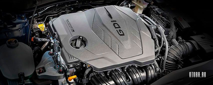 Мотор 2.5 литра Hyundai G4KN под капотом Kia K5 3.