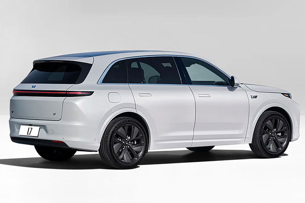 Кроссовер Lixiang L7 1 (X03) вид сзади дорестайлинговая версия