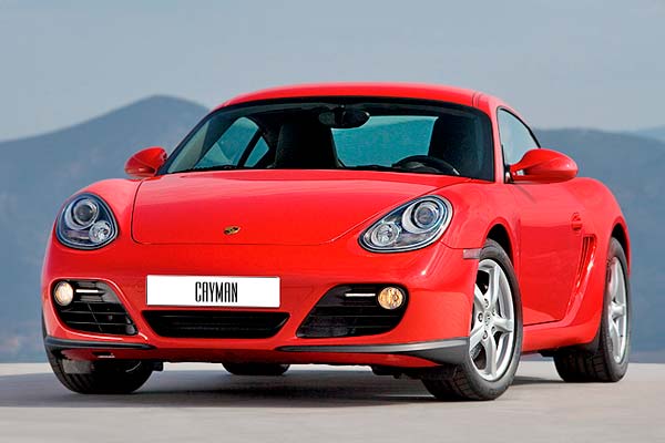 Coupe Porsche Cayman 1 (987) рестайлинг вид спереди