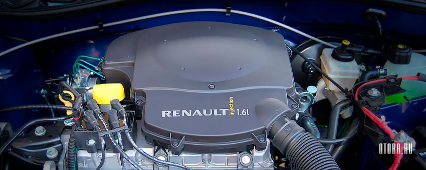 Мотор Рено Логан 1 K7M под капотом.