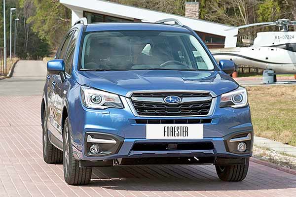 Кроссовер Subaru Forester 4 (SJ) рестайлинг вид спереди