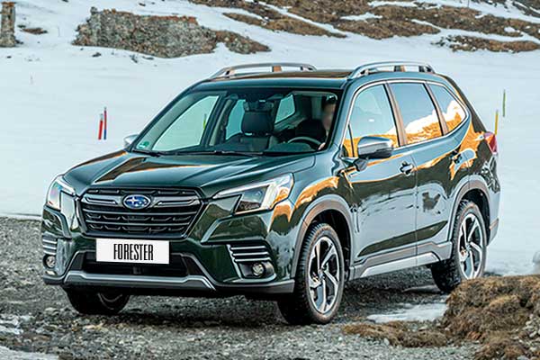 Кроссовер Subaru Forester 5 (SK) рестайлинг вид спереди