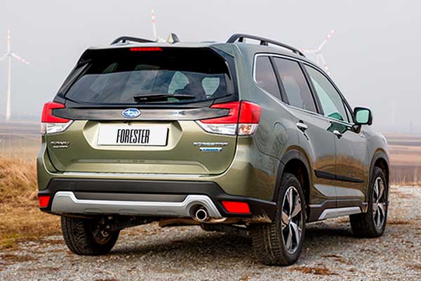 Кроссовер Subaru Forester 5 (SK) дорестайлинговая версия вид сзади