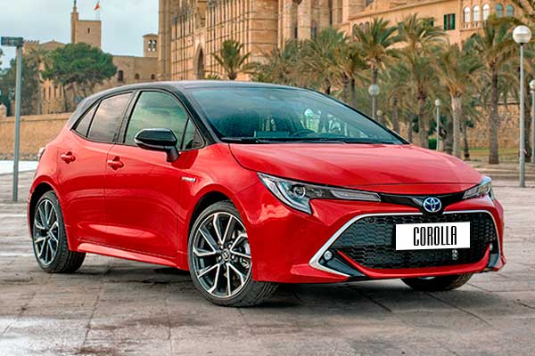 Hatchback Toyota Corolla 12 (E210) дорестайлинговая версия вид спереди
