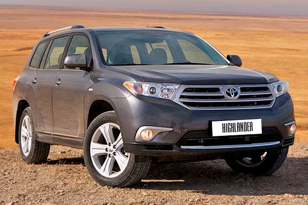 Кроссовер Тойота Хайлендер 2 (XU40) рестайлинг вид спереди