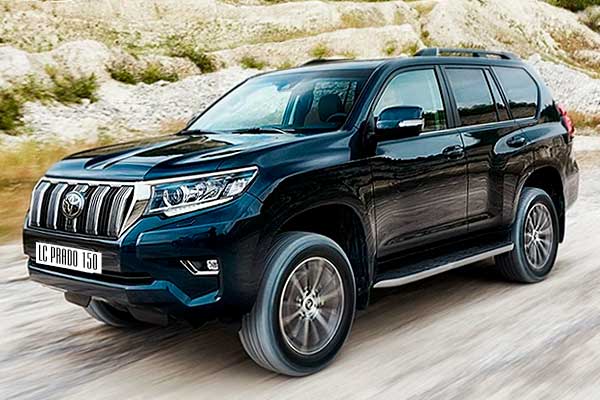 5-дверный внедорожник Тойота Land Cruiser Prado (J150) второй рестайлинг вид спереди