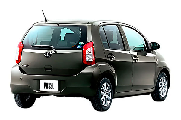 Hatchback Toyota Passo 2 (AC30) рестайлинговая модификация вид сзади