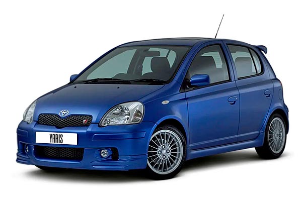 Hatchback Toyota Yaris Turbo I (XP10) рестайлинговая модификация