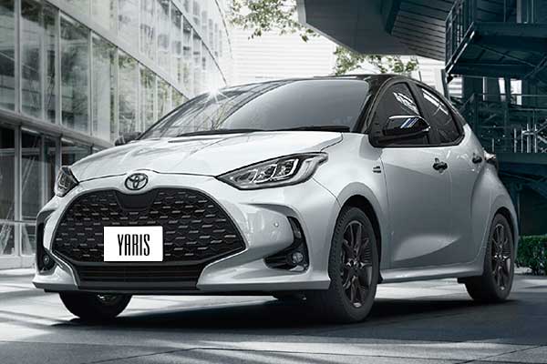 Hatchback Toyota Yaris 4 (ХP210) вид спереди рестайлинг