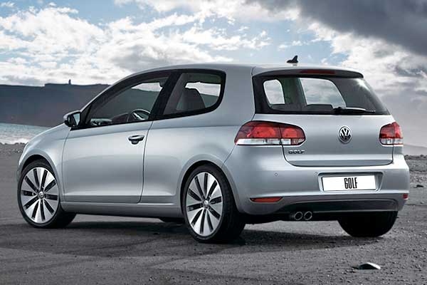 3-дверный hatchback Volkswagen Golf 6 (5K) вид сзади