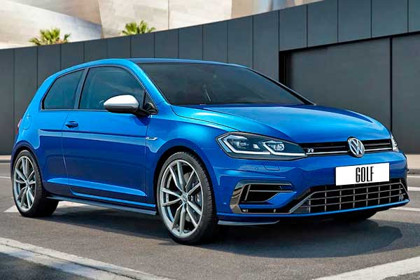 3-дверный хэтчбек Фольксваген Гольф 7 (5G) рестайлинг вид спереди