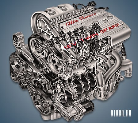 Мотор Alfa Romeo Twin Spark 16V фото.