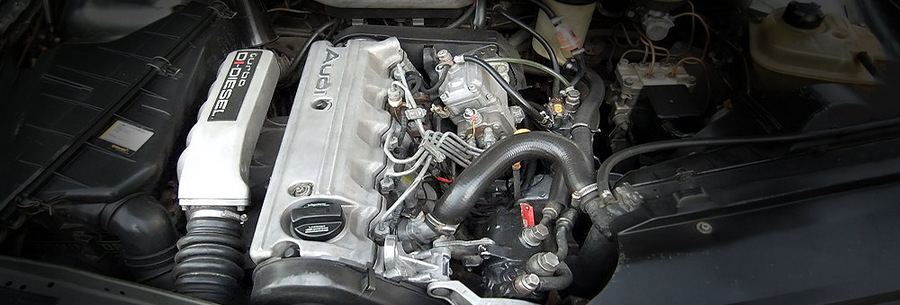 2.5-литровый дизельный силовой агрегат Audi 1Т под капотом Ауди 100.