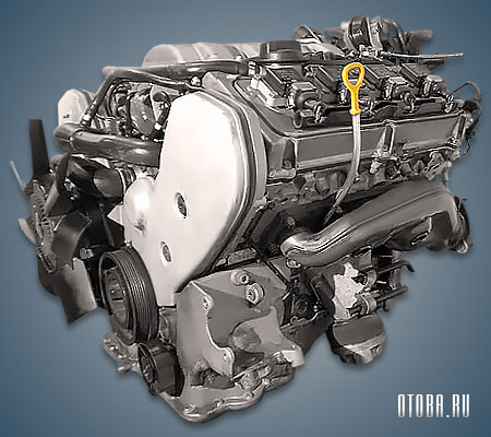 4.2-литровый бензиновый двигатель Audi ABZ вид cверху.