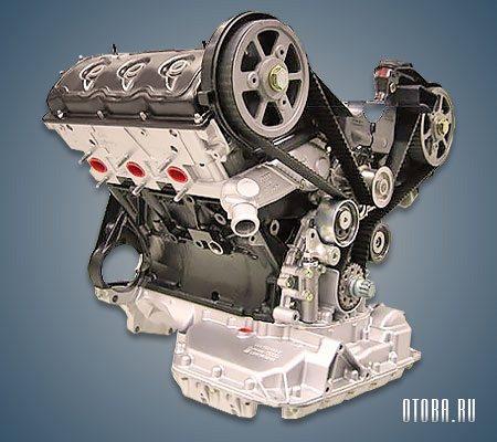 2.5-литровый дизельный двигатель Audi AKE в разрезе.