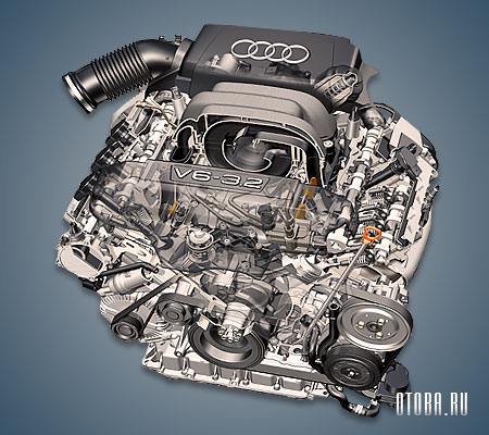 3.2-литровый бензиновый двигатель Audi AUK фото.
