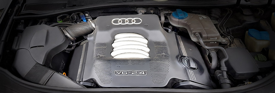 2.4-литровый бензиновый силовой агрегат Audi BDV под капотом Ауди А4.