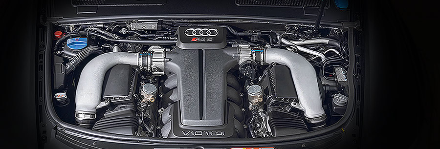 5.2-литровый бензиновый силовой агрегат Audi BUH под капотом Ауди RS6.