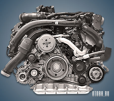 3.0-литровый бензиновый двигатель Audi CWGD вид сбоку.