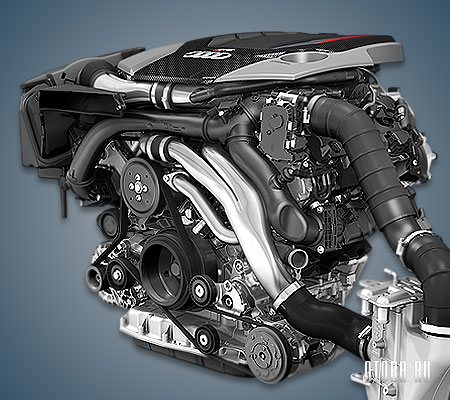 2.9-литровый бензиновый мотор Ауди DECC фото.