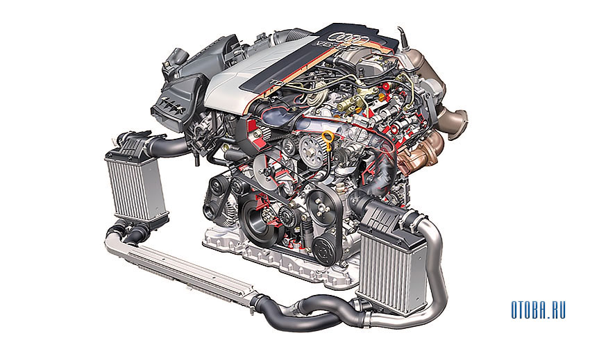 Дизельный двигатель Audi EA896 2.7 TDI фото.
