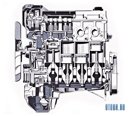 Мотор BMW M40 схема.