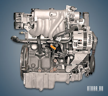 Мотор Chevrolet F15S3 вид сзади.