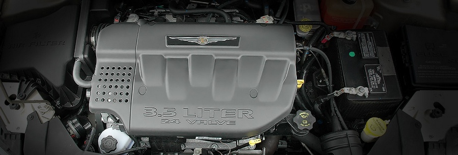 3.5-литровый бензиновый силовой агрегат Chrysler EGN под капотом Крайслер Пацифика.