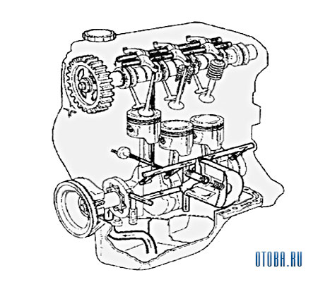 Мотор Daewoo F8CV схема.