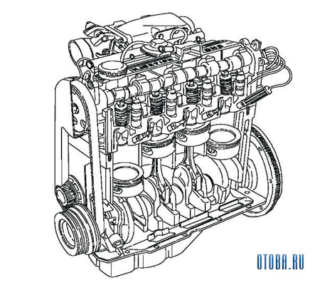 Мотор Daewoo G15MF схема.