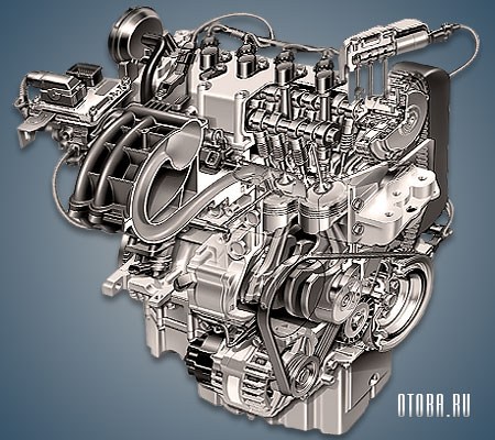 Двигатель Фиат Фаер 16V с VVT фото.