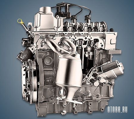 Мотор FCA 1.8 E.Torq вид сбоку.